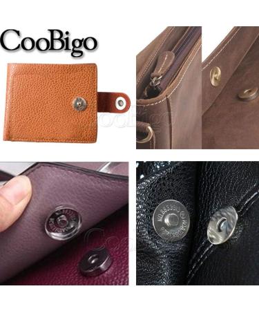 Magnetic Snaps Buttons Plum Magnetic Snap Closures for Purses Bags Clothes Handbags Scrapbooking Magnetic Purse Closure Fasteners Sewing on Magnetic Snaps for DIY Craft (15mm) (Silver) - Buy Online on GoSupps.com