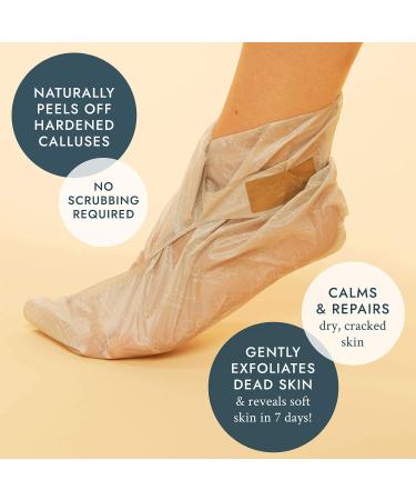 VOESH Exfoliating Peeling Socks - Vegan Foot Peel for Dry Feet, Callus Remover and Intensive Treatment - At-Home Spa Experience - 1 Pack - Buy Online on GoSupps.com