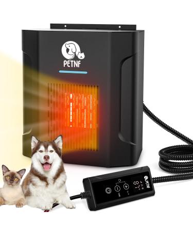 Dog House Heater with Thermostat,300W Safe Heater for Dog Houses Outdoor,Pet House Heater with Adjustable Temperature & Timer & 6FT Anti Chew Cord,Heater for Chicken Coops,Rabbit Cages,Easy to Install