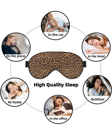 Cool Cheetah Leopard Eye Mask - Soft Adjustable Sleeping Mask for Men & Women | Ultimate Nighttime Comfort - Buy Online on GoSupps.com
