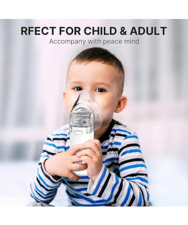 Portable Nebulizer Machine for Kids & Adults - 2 Modes Handheld Mesh Nebulizer for Travel & Household Use - Cool Mist - All Accessories Included - Gray - Buy Online on GoSupps.com