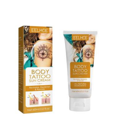 Tattoo Sun Protection, Moisturizing Sunscreen for Tattoos, 60 ml Tattooing FaProtection and Moisturizer Protect your artwork from UV rays and fading