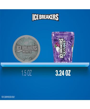 ICE BREAKERS ICE CUBES Arctic Grape Sugar Free Chewing Gum Fabriqu avec Xylitol Bouteille de 3 24 oz (40 pi ces) - Buy Online on GoSupps.com