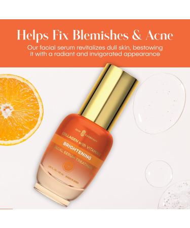 Korean Collagen & Vitamin C Face Serum - Anti-Aging Hydrating Skincare for All Skin Types | Brightens & Repairs Fine Lines - Skin Ceremony 1.69 FL.OZ - Buy Online on GoSupps.com