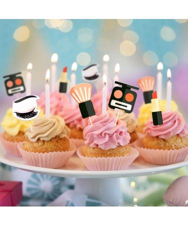 29 Pieces Makeup Themed Cake Toppers 3D Resin Cosmetics Cake Decoration Lipstick Cupcake Topper Perfume Bottle Birthday Cake Toppers for Bridal Shower Makeup Salon Spa Theme Party Supplies - Buy Online on GoSupps.com
