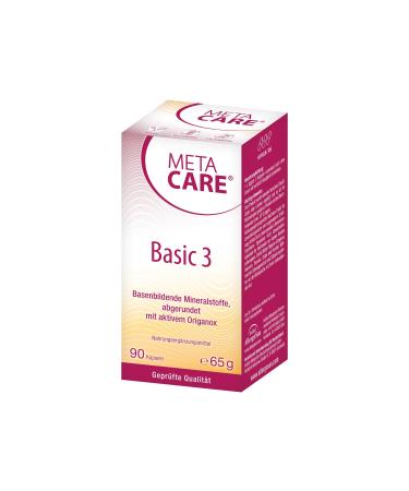 META CARE Basic 3 - Base-forming minerals - Ideal for targeted base supply - Rounded off with active Origanox - 90 capsules - Buy Online on GoSupps.com