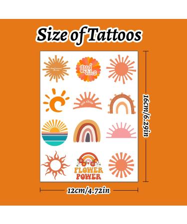 Sun Temporary Tattoos for First Trip Around the Sun Party - 16 Sheets (192 PCS) - Buy Online on GoSupps.com