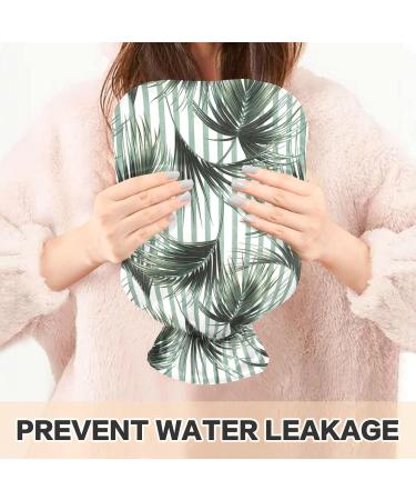 Hot Water Bottle 2L with Tropical Palm Cover - Pain Relief & Winter Hand Feet Warmer - Buy Online on GoSupps.com