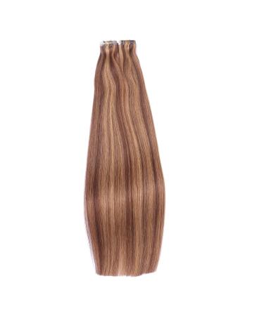 Buy #6/27 Tape-In Hair Extensions - 40cm 100% Remy Real Hair 50 Bricks | Durable Adhesive for Seamless Application - Buy Online on GoSupps.com