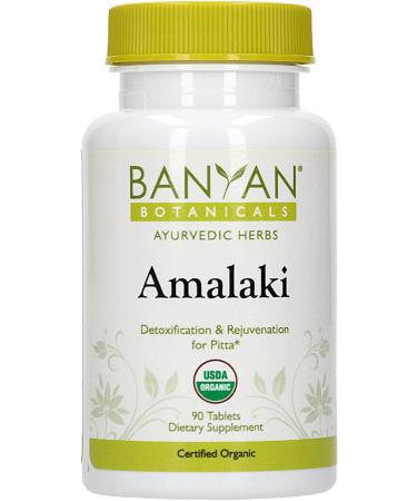 Banyan Botanicals Amalaki Tablets - Organic Amla Supplement for Immune Support & Healthy Energy - 90 Tablets | Non-GMO, Vegan - Buy Online on GoSupps.com