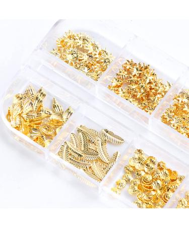 Holographic 3D Nail Art Metal Decals - 12 Shapes Glitters, Sequins & Charms Kit - Buy Online on GoSupps.com