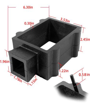 Deecaray Black Cast Iron Flask Mold Holder - 2 Pieces for Sand Casting Metal Jewelry and Tools - Buy Online on GoSupps.com