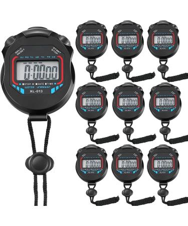 Fomatrade stopwatch 10 pieces/lot digital multifunctional professional electronic chronograph sports stop watch timer stopwatch (10) XL-013