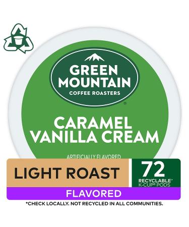 Green Mountain Caramel Vanilla Cream Coffee K-Cup Pods â€“ Light Roast, 12 Count (Pack of 6) - Buy Online on GoSupps.com