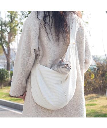 Breathable Pet Sling Carrier Bag for Small Dogs and Cats - Wide Shoulder Strap - Portable and Comfortable - Buy Online on GoSupps.com