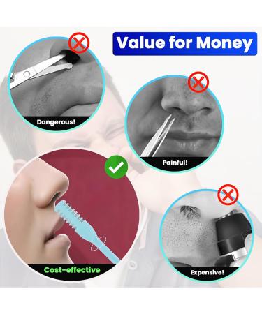 Upgraded 5-Pack Nose Hair Trimmer - 360 Rotating Double-Blade Cutter & Cleaning Brush | Portable Nostril Hair Remover for Men & Women - Buy Online on GoSupps.com