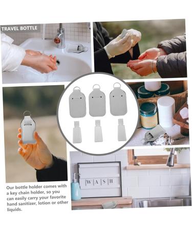 DRESSOOS 3 Sets Bottle Cover Heat Transfer Printing Keychain Bottle Container Keychain Cover for Bottle and Bottle Cover Heat Transfer Bottle Covers Protector Rubber White Outdoor Travel - Buy Online on GoSupps.com