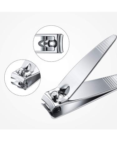 100 Pc Stainless Steel Nail Clippers Set for Men and Women - Flat & Pointed Toenail Clippers for Manicure Pedicure - Sturdy Trimmer - Buy Online on GoSupps.com