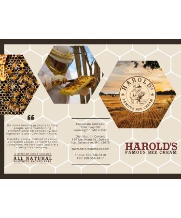 Harold's Famous Bee Cream 1 Fl. Oz - Natural Skin Care Treatment - Buy Online on GoSupps.com