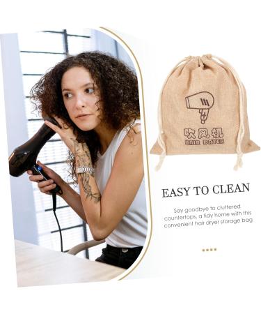 Healeved 6 Pcs Hair Dryer Storage Organizer Hair Dryer Bags Hair Tool Bag Blow Dryer Retractable Cord Cloth - Buy Online on GoSupps.com