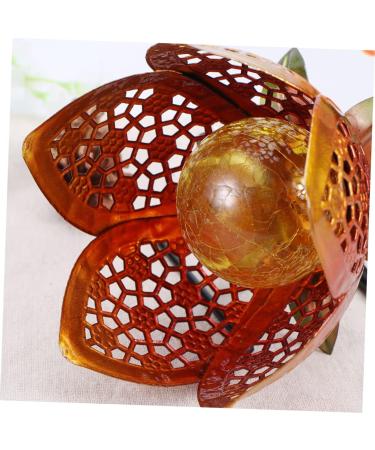 Lamp Solar Energy Lamp Outdoor Lamp Pattern Light Solar Light Garden Light Hollow Out Red Floor Lamp (Red) - Buy Online on GoSupps.com