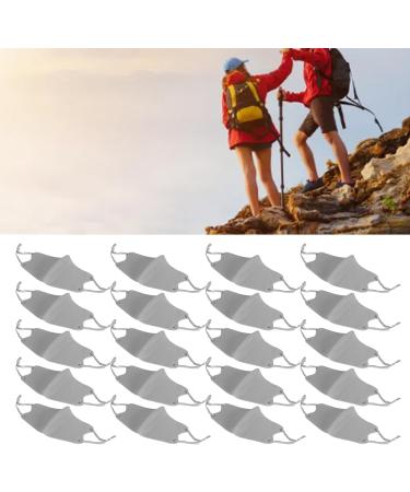 Dustproof Washable 3D Mask with Adjustable Strap - 20 Pack Multipurpose Face Cover for Men - Gray - Buy Online on GoSupps.com