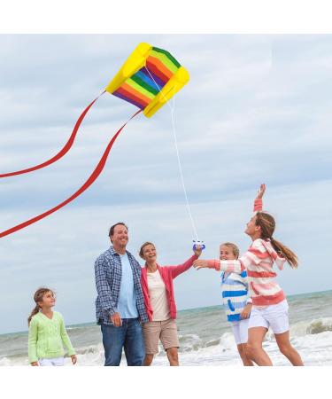 Buy Tshaoun 3-Piece Portable Rainbow Kites for Kids | Beginner-Friendly Outdoor Flying Fun - Buy Online on GoSupps.com