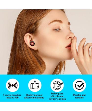 Molain 12 Pcs Earplugs - Quiet Ear Plugs for Sleep Office & Outdoor - 5 dB Noise Reduction Accessories - Buy Online on GoSupps.com