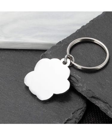 Paw Print Dog Tag with Engraving - Personalized ID Tag for Dogs & Cats - Green Address Tag - Buy Online on GoSupps.com
