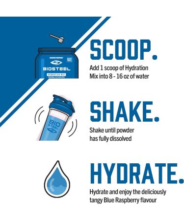 BioSteel Hydration Mix Great Tasting Hydration with Zero Sugar and No Artificial Flavours or Preservatives | Grape + Blue Raspberry Flavours (100 Servings per Tub) 700 g (Pack of 1) Drink + Hydration Mix Blue Raspberry - Buy Online on GoSupps.com