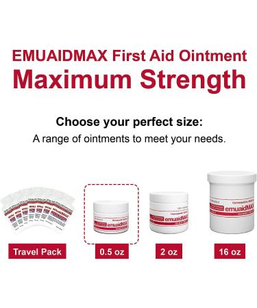 EMUADMAX Ointment 0.5oz - Maximum Strength Eczema Cream for Athletes Foot, Psoriasis, Jock Itch, Rash & Skin Yeast Infection - Buy Online on GoSupps.com