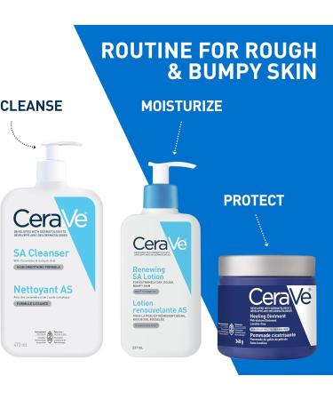 CeraVe SALICYLIC ACID Lotion Renewing SA Exfoliating Body Lotion for Dry Rough & Bumpy Skin Psoriasis Keratosis Pilaris Itching & Flaking. With Lactic Acid Hyaluronic Acid Fragrance Free 237ML Unscented 237 ml (Pack of 1) - Buy Online on GoSupps.com