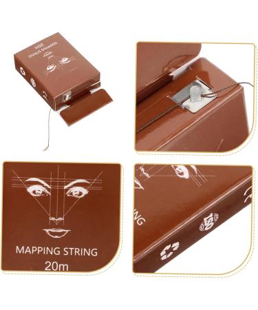 Hemoton Microblading Eyebrow Ink 1 Box String Ruler Ink Brow Mapping Supplies Eyebrow Drawing Aids Draw a Line Tool Brow Liner 6.10X4.60X1.80CM Light Brown - Buy Online on GoSupps.com