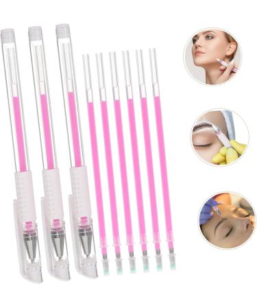 TEHAUX Brow Mapping Pen 1 Set Exercise Note Marker Pink Tools Beauty Tools Skin Mapping Pen Template Multifunction - Buy Online on GoSupps.com
