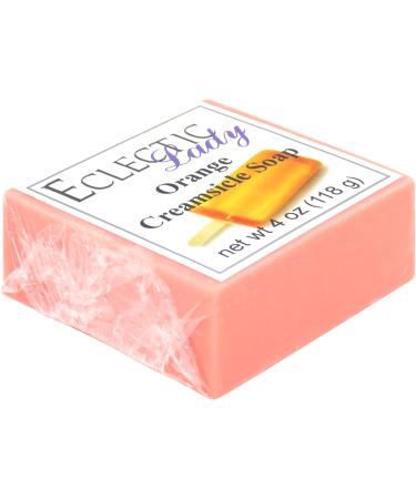Orange Creamsicle Glycerin Soap - 4 oz Bar by Eclectic Lady | Moisturizing Handmade Soap for All Skin Types - Ships Internationally - Buy Online on GoSupps.com