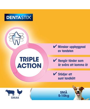 Pedigree DentaStix Daily Oral Care Dental Care Snack for Small Dogs - Chicken & Beef Flavored Dog Treats for Everyday Use - 112 Sticks (4 x 28 Pieces) - Buy Online on GoSupps.com