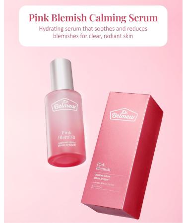 Pink Blemish Calming Serum - Hydrating Korean Skin Care for Sensitive Skin | Vegan Hyaluronic Acid & Niacinamide | 1.7fl oz - Buy Online on GoSupps.com