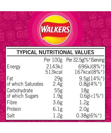 Walkers Prawn Cocktail Crisps 32x32.5g (Wholesale Box) - Buy Online on GoSupps.com