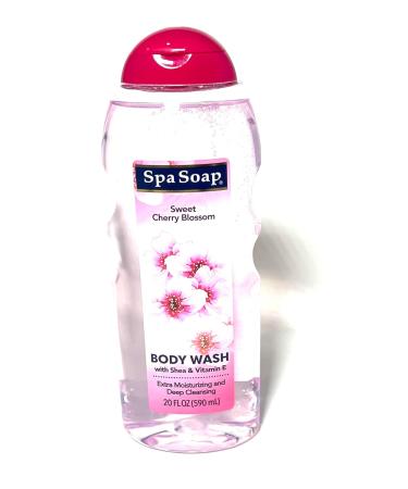 Spasoap Body Wash With Soft Refreshing Scent Extra Moisturizing and Deep Cleansing with shea & Vitamin E (2 count) 20FL oz each Body soap smooth feeling (Cherry Blossom) - Buy Online on GoSupps.com