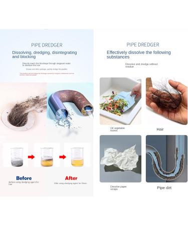 3 Bottles of Pipe Unclogger Kitchen Sewer Cleaning Bathroom Sewer Deodorizing Cleaning Unclogging - Buy Online on GoSupps.com