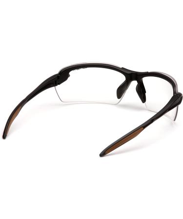Carhartt Spokane Lightweight Half-Frame Safety Glasses  Black Frame  Clear Lens - Buy Online on GoSupps.com