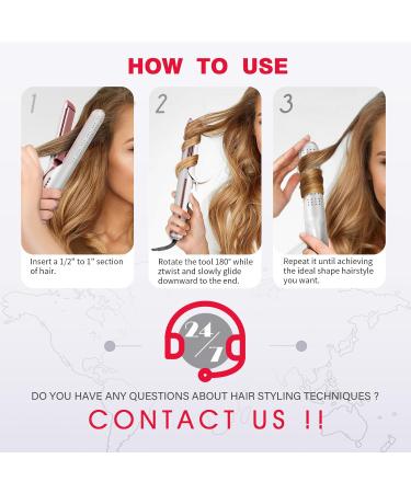 Professional 2-in-1 Curling Iron & Hair Straightener - Airflow Styler with 360 Cool Vents 5 Adjustable Temps Dual Voltage 15s Heat-Up for Salon Quality Curls & Waves - Buy Online on GoSupps.com