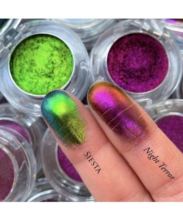Optical Chameleon Glitter Shimmer Eyeshadow 9 Colors Pigment Diamond Shine Eyeshadow Professional Eyes Makeup Party Cosmetic (Color : #9) - Buy Online on GoSupps.com