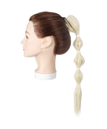 Buy 18 Ponytail Extension Bubble Hair Piece Clip-in - Realistic Blonde Hair - 90g - Buy Online on GoSupps.com