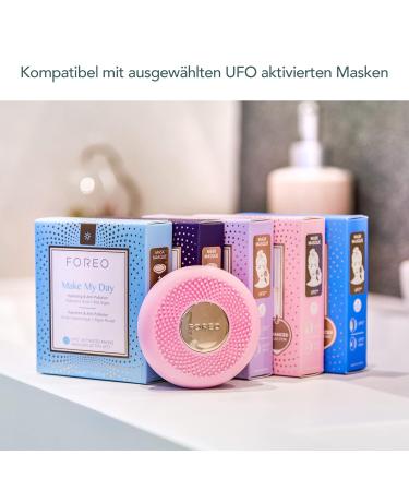 Foreo UFO Mini LED Face Mask | Red Light Therapy & Facial Care | Korean Cosmetics | Thermotherapy & Facial Massage Device in Pearl Pink - Buy Online on GoSupps.com
