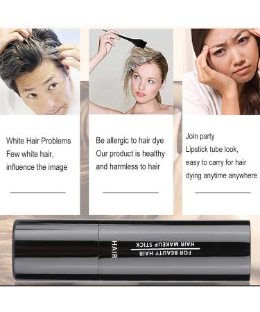 Professional Non-Toxic Temporary Hair Color - 3 Vibrant Shades | Hair Color Chalk for White Spots & Lipstick Chalk (Black) - International Shipping Available - Buy Online on GoSupps.com