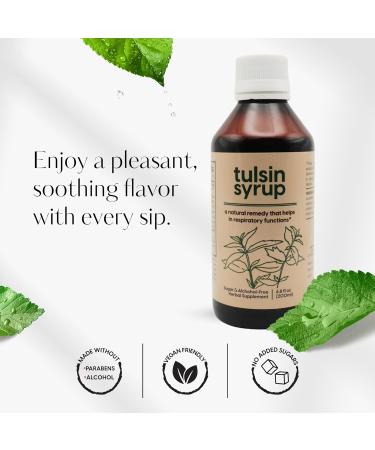 AKSHAR Ayurveda - Tulsin Syrup, Natural Cough Syrup with Licorice, Ginger, Turmeric, Basil, Malabar Nut - Respiratory Lung Health Supplements, Mucus Relief & Bronchial Wellness Syrup (1 Pack) - Buy Online on GoSupps.com