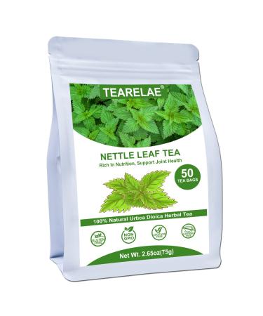 TEARELAE - Nettle Leaf Tea - 1.5g x 50 Counts - 100% Natural Stinging Nettle Tea Bags- Support Joint Health Rich in Vitamins & Minerals - Non-GMO - Caffeine-Free