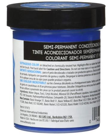 Punky Colour Lagoon Blue Semi-Permanent Hair Dye - 3.5 fl oz | Vibrant Conditioning Color - Buy Online on GoSupps.com
