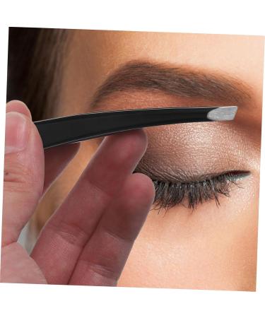 Ipetboom 1 Eyebrow Clip Tweezers Mini Slant Tweezer Brow Tweezers Splinter Tweezers Facial Hair Removal Tweezers Facial Tool Eyebrow Plucker Pointy Tweezers Big Belly Miss Banana Clip 9x1cm Black - Buy Online on GoSupps.com